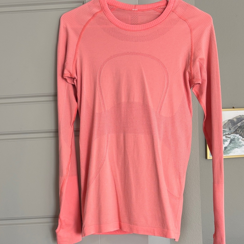 Lululemon Athletica Coral Long Sleeve Sweatshirt